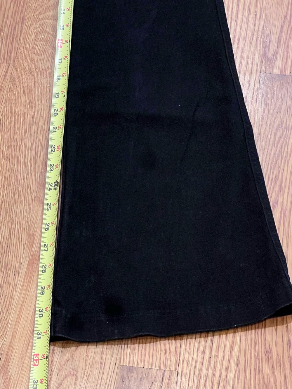 Spanx Flare Jeans Clean Black Pull On Stretch 20326Q Size Medium - Picture 7 of 9